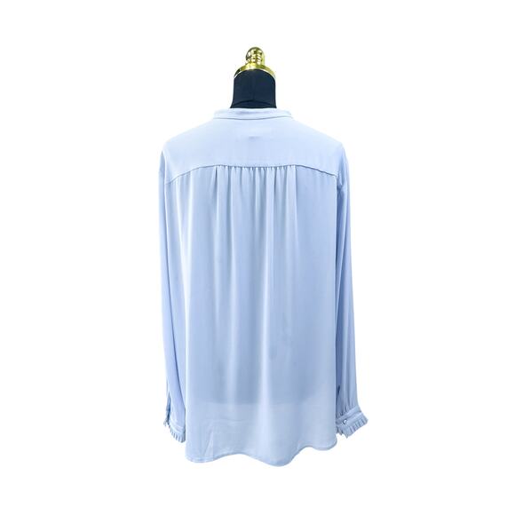 LOFT -Soft Blue Blouse - Pearl Accent - Women’s XL - Picture 2 of 7